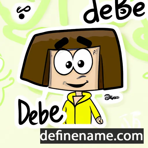 cartoon of the name Debbe