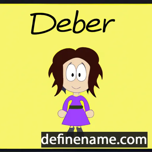 cartoon of the name Debbera