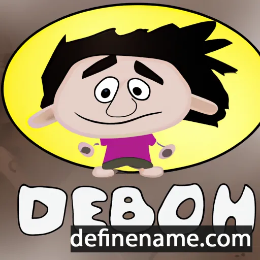 cartoon of the name Debbon