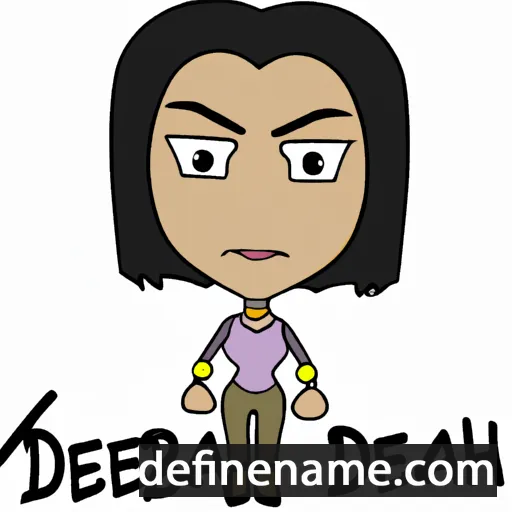 cartoon of the name Debrah