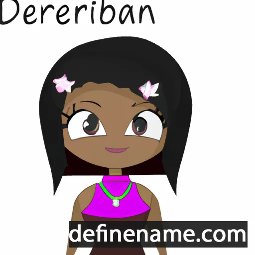 cartoon of the name Debriana