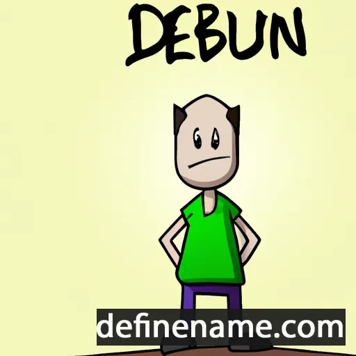 cartoon of the name Debrun