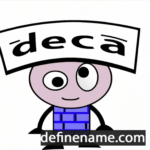 cartoon of the name Deca