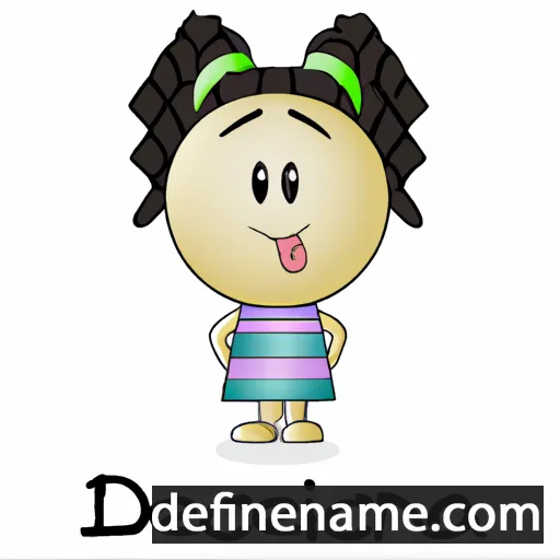 cartoon of the name Decenzia