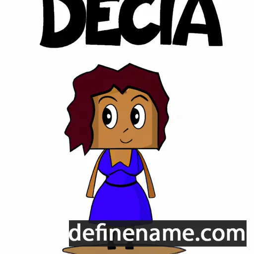 cartoon of the name Decia