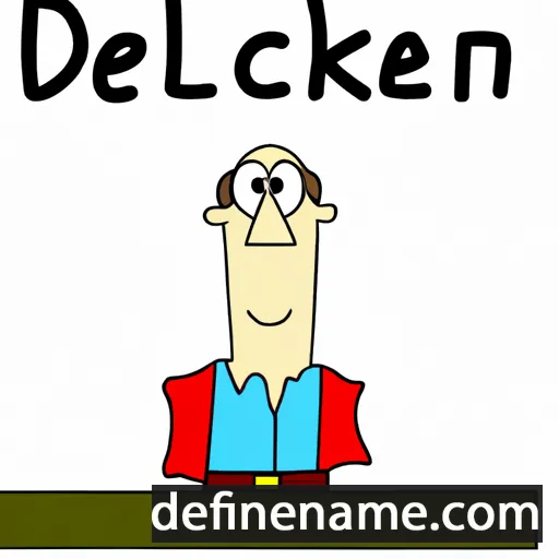 cartoon of the name Decklen