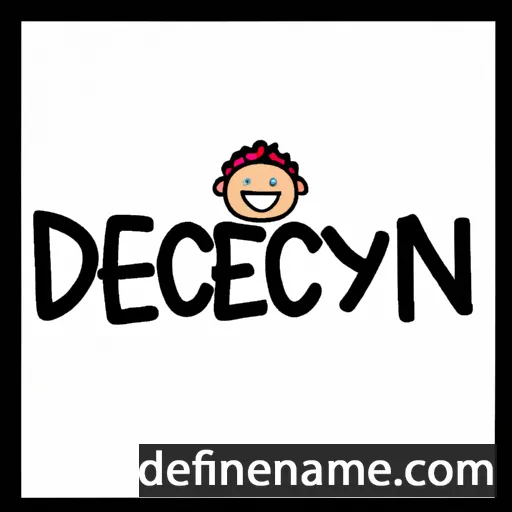 cartoon of the name Declyn