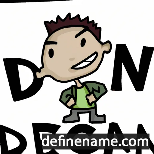 cartoon of the name Declynn