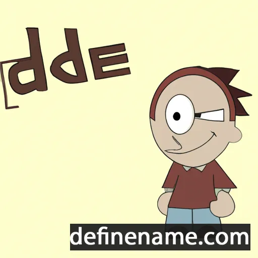 cartoon of the name Dede