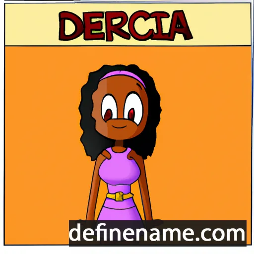 cartoon of the name Dederica