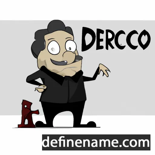 cartoon of the name Dederico