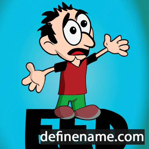 cartoon of the name Dedi