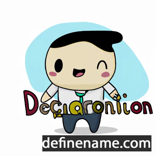 cartoon of the name Dedicación