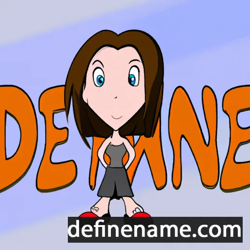 cartoon of the name Deeanne