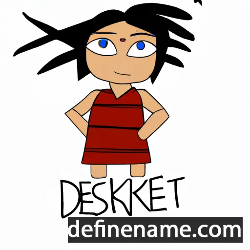 cartoon of the name Deekshi