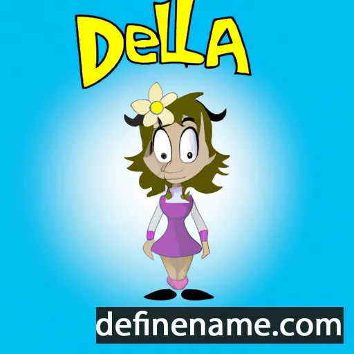 cartoon of the name Deelia