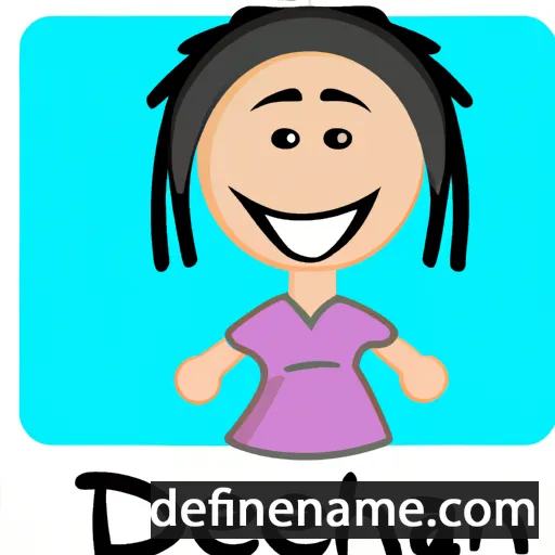 cartoon of the name Deenah