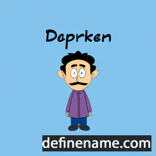 cartoon of the name Deepankur