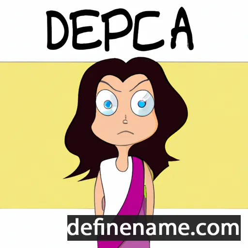 cartoon of the name Deepica