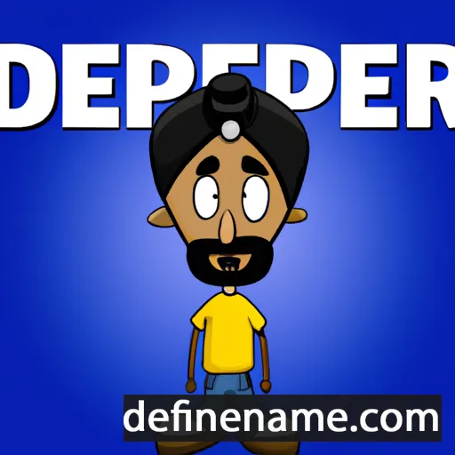 cartoon of the name Deepinder