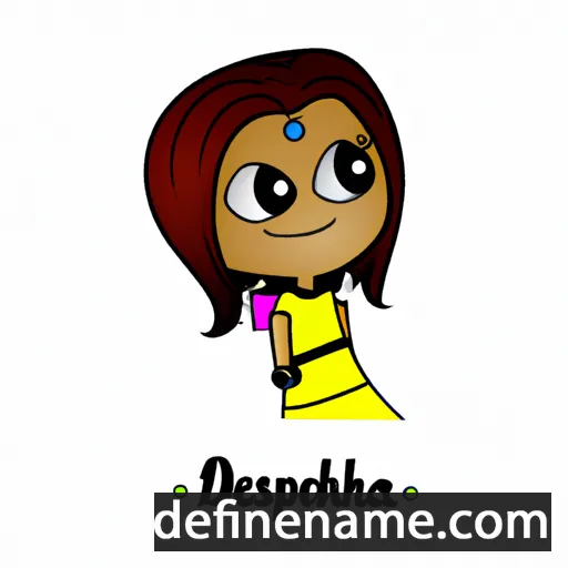 cartoon of the name Deepshika