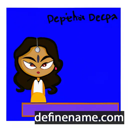 cartoon of the name Deepshikha