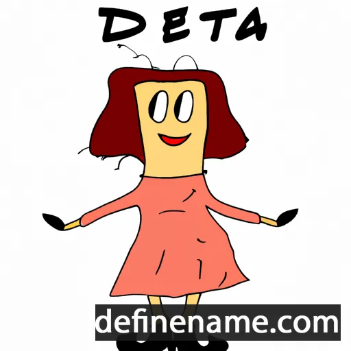 cartoon of the name Deetta