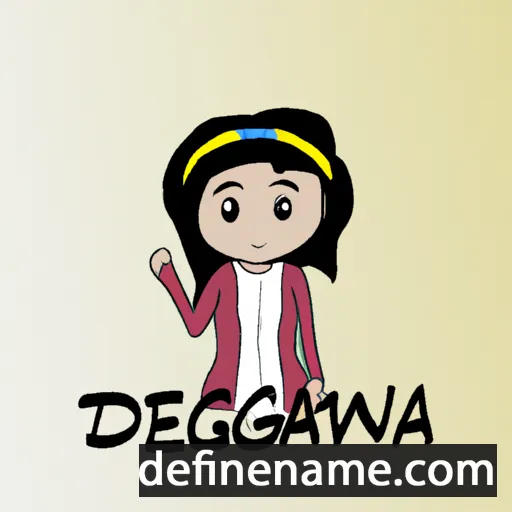 cartoon of the name Deganawidah