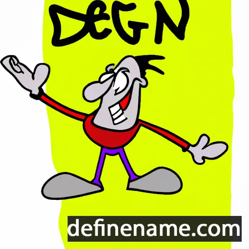 cartoon of the name Degen