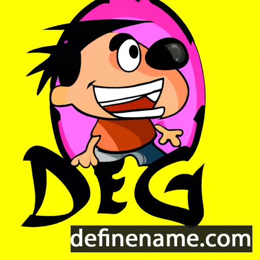 cartoon of the name Degi