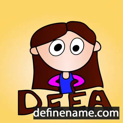 cartoon of the name Deia