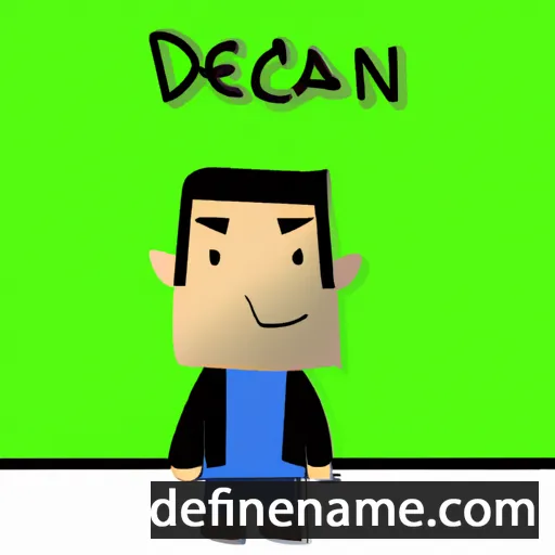 cartoon of the name Deian