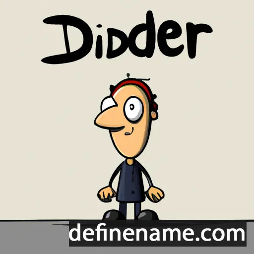 cartoon of the name Deidier