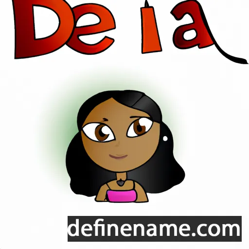 cartoon of the name Deija