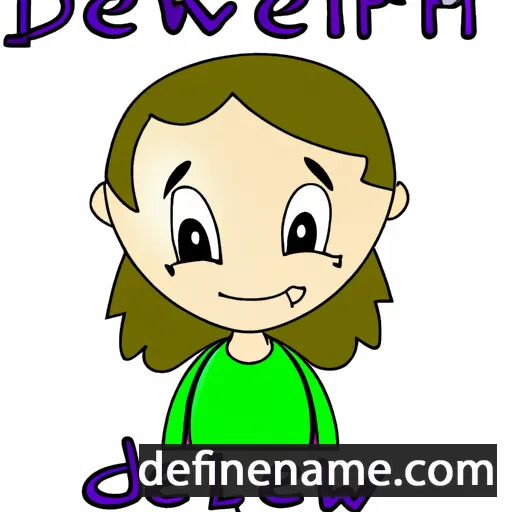 cartoon of the name Deilwen