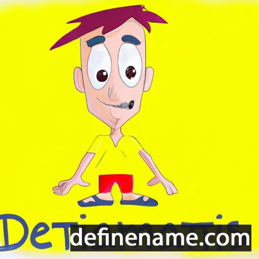 cartoon of the name Deimantas