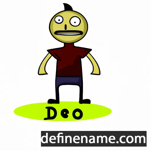 cartoon of the name Deio