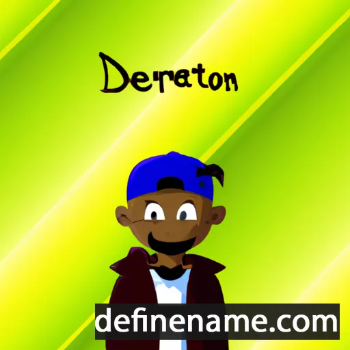 cartoon of the name Deiontrez