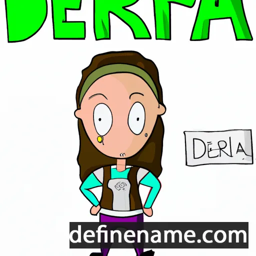 cartoon of the name Deirdra