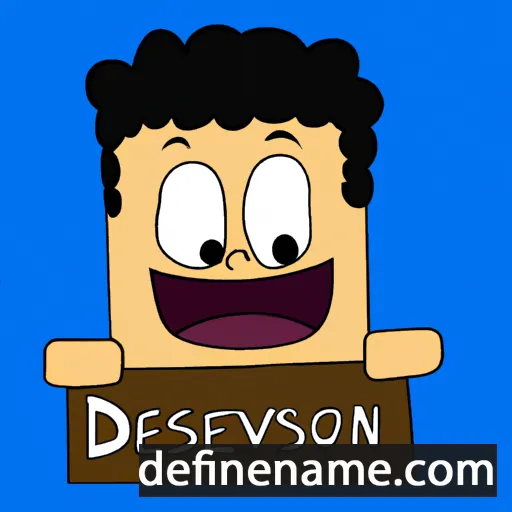 cartoon of the name Deivisson