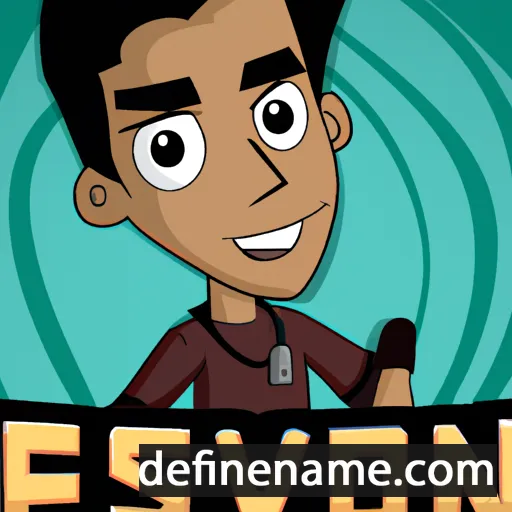 cartoon of the name Deivson