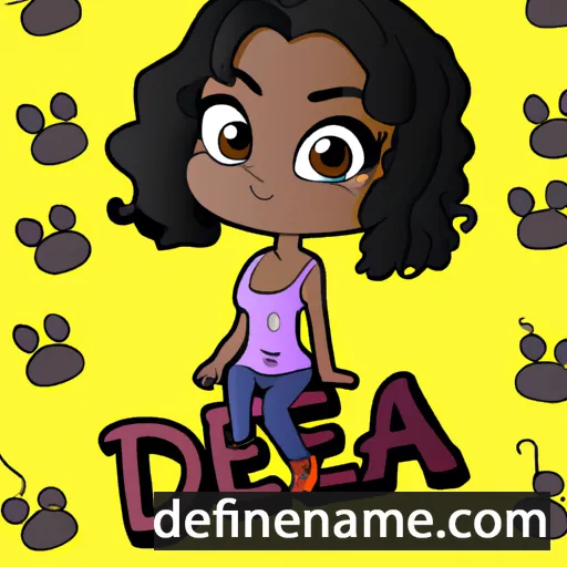 cartoon of the name Deja