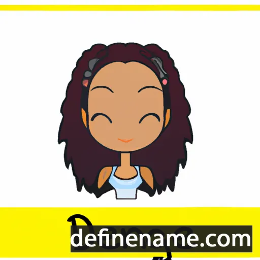 cartoon of the name Dejanae