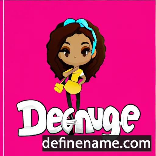 cartoon of the name Dejanique