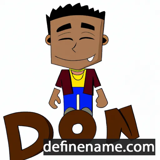 cartoon of the name Dejon