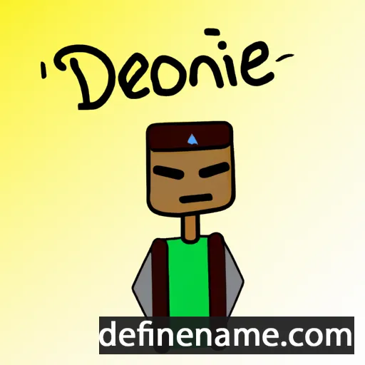 cartoon of the name Dejone