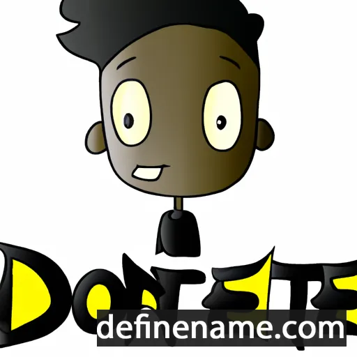 cartoon of the name Dejonte