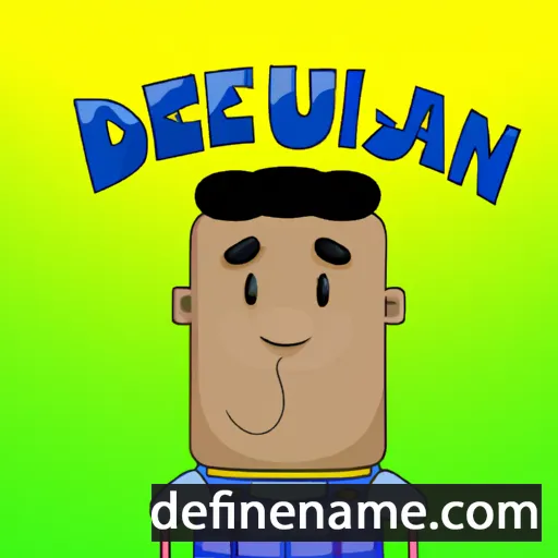 cartoon of the name Dejuan