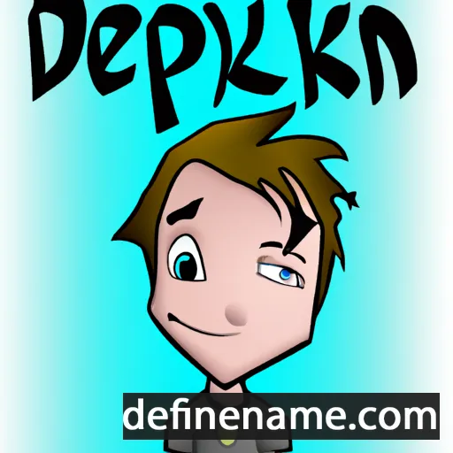 cartoon of the name Deklynn