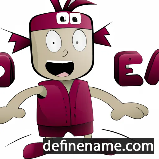 cartoon of the name Dekoda